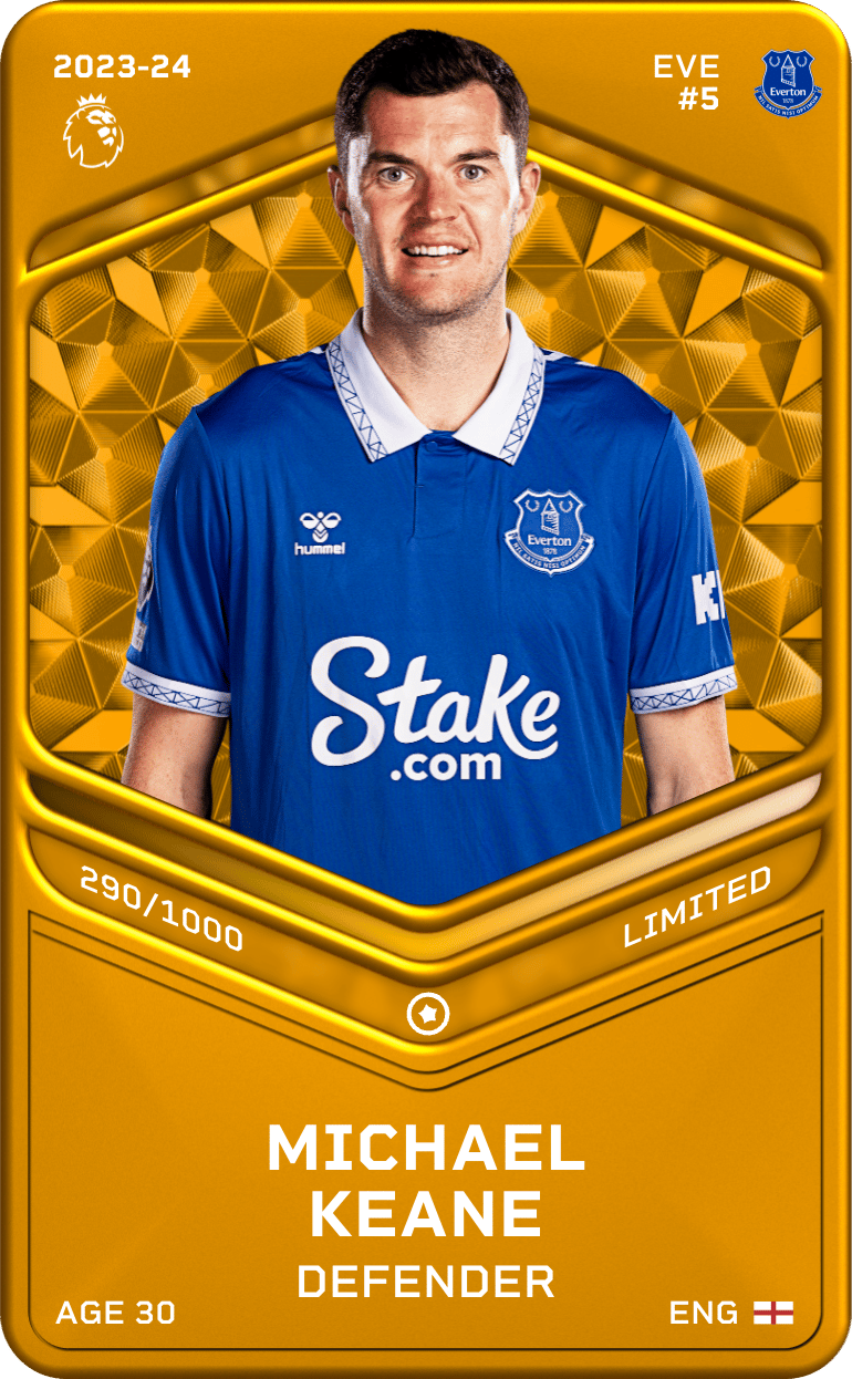 Michael Keane 2023-24 • Limited 290/1000