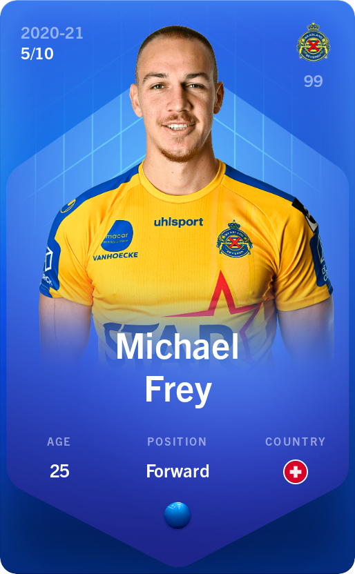 Sorare - Sorare Official - Michael Frey 2020-21 • Super Rare 5/10 - NFT # 102904755070554805808039433629161081311148434464160747916003884181754914115074