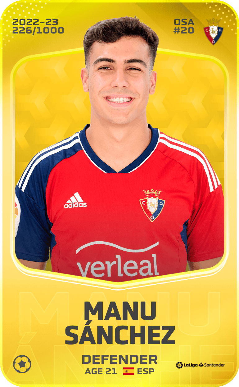 Manu Sánchez 2022-23 • Limited 226/1000