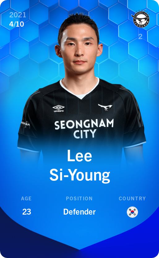 Sorare - Sorare Official - Lee Si-Young 2021-22 • Super Rare 4/10 - NFT # 56205319227797266058049206775653611939053313349026409500990056538396865690342