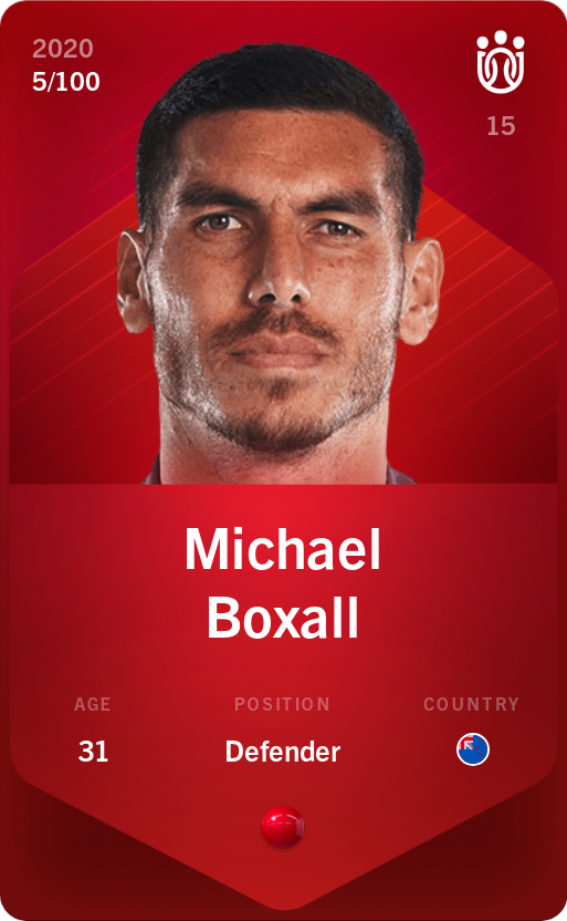 Sorare - Sorare Official - Michael Boxall 2020-21 • Rare 5/100 - NFT # 14502530277400379585824706289668214037931169909732094261658376143548180663250