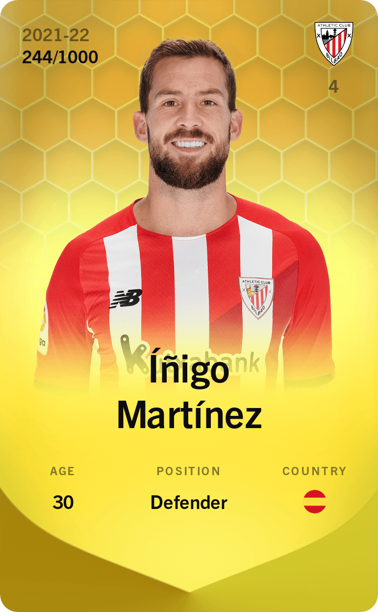 Íñigo Martínez 2021-22 • Limited 244/1000