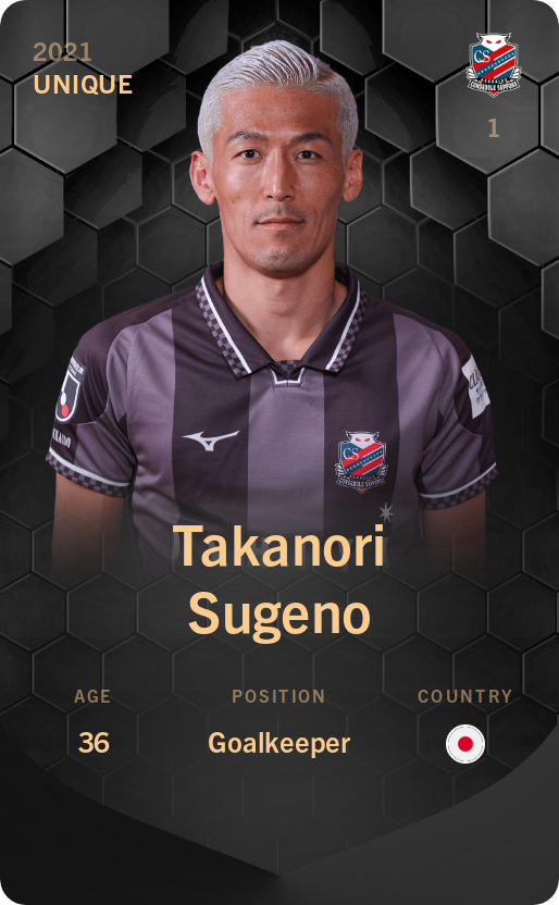 Sorare - Sorare Official - Takanori Sugeno 2021-22 • Unique - NFT # 81532409024150312081500960478255639046316967253288356959391434581116233928934