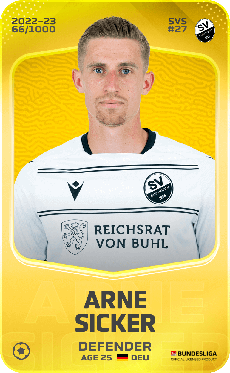 Arne Sicker 2022-23 • Limited 66/1000