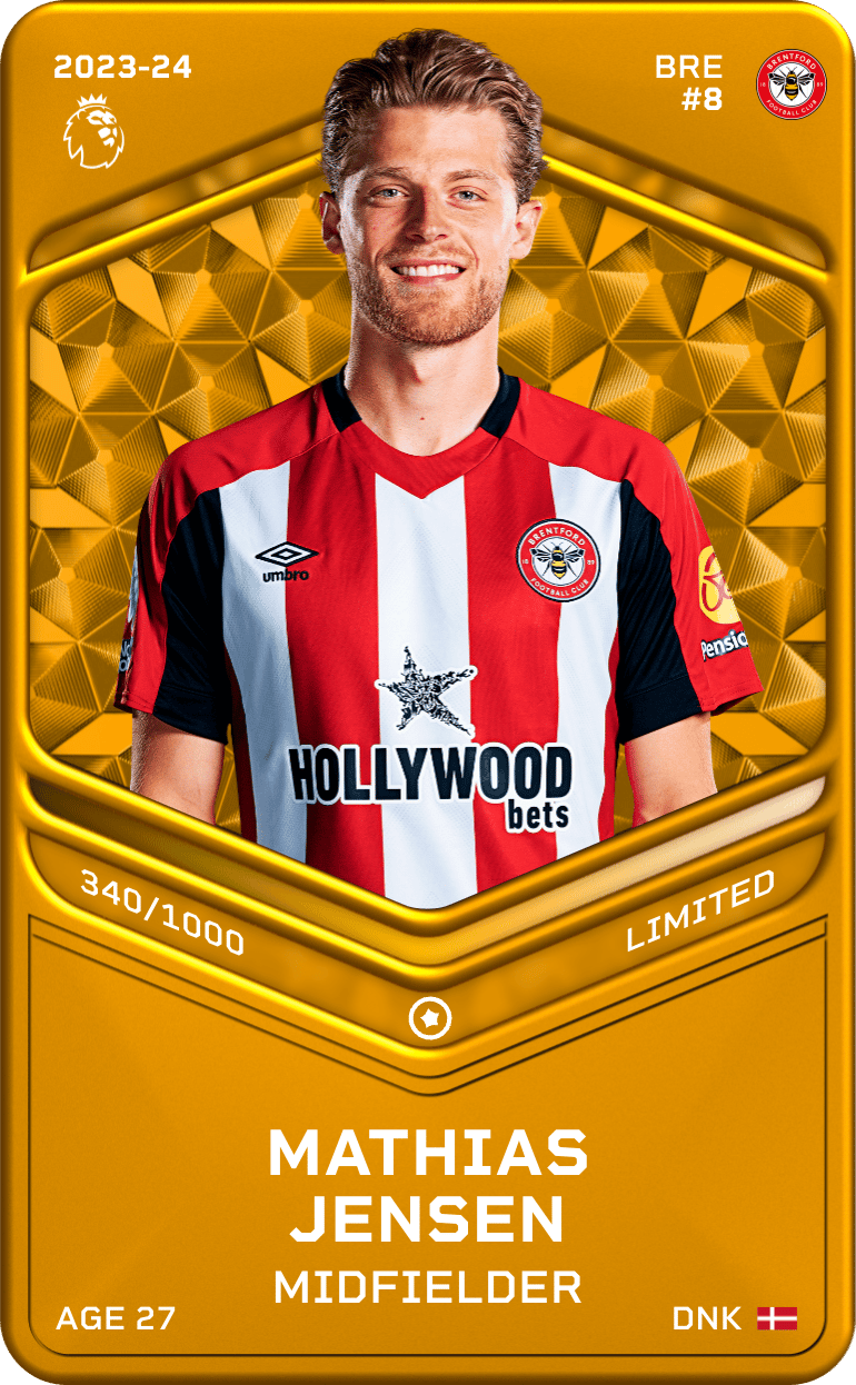 Mathias Jensen 2023-24 • Limited 340/1000