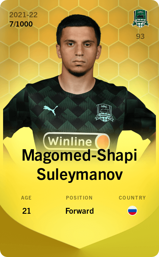 Magomed-Shapi Suleymanov 2021-22 • Limited 7/1000