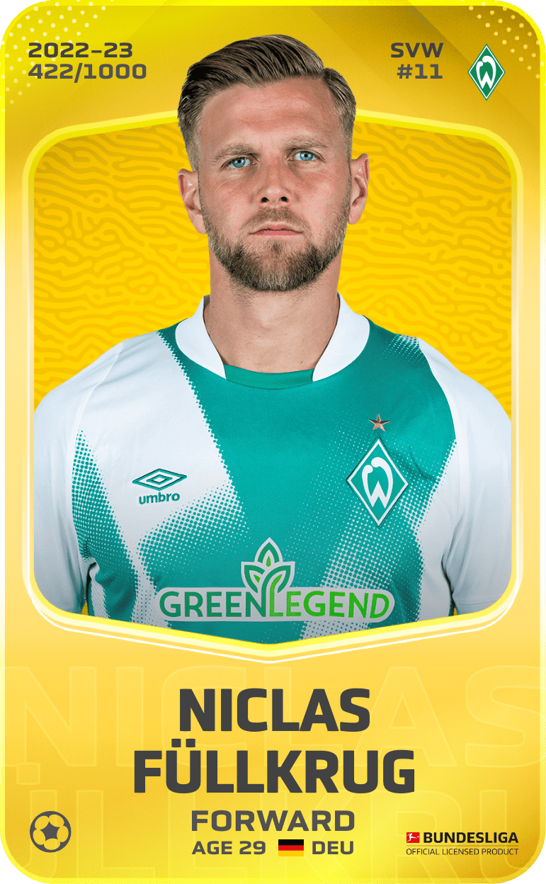 Niclas Füllkrug 2022-23 • Limited 422/1000