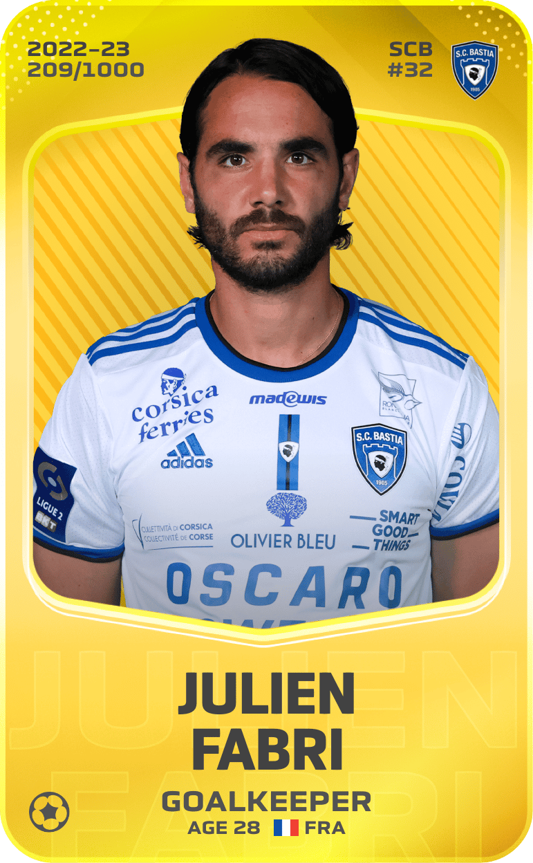 Julien Fabri 2022-23 • Limited 209/1000