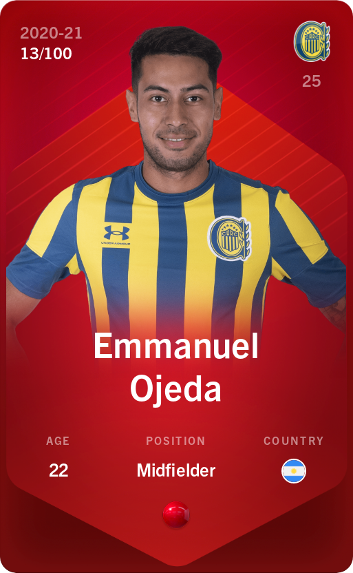 Sorare - Sorare Official - Emmanuel Ojeda 2020-21 • Rare 13/100 - NFT # 83504380616351230210836492912823838876844230892932571136827397392357782757819