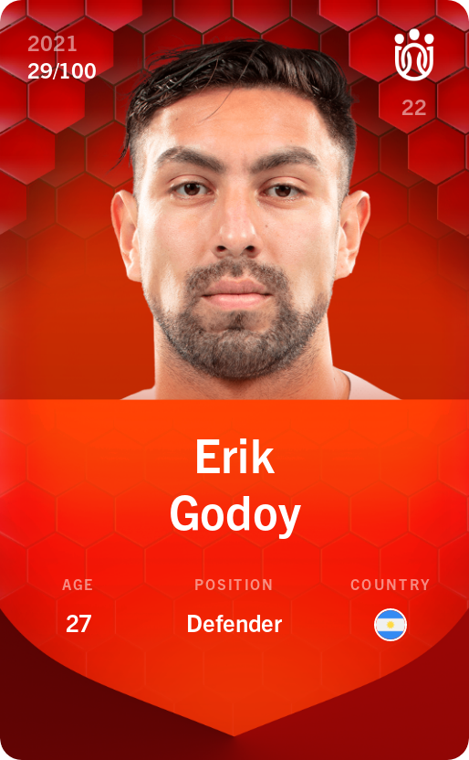 Sorare - Sorare Official - Erik Godoy 2021-22 • Rare 29/100 - NFT # 85930304162187673801090144492275263960379489213114926786357326699215124864111