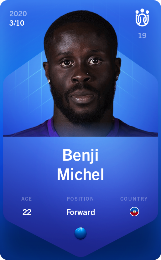 Sorare - Sorare Official - Benji Michel 2020-21 • Super Rare 3/10 - NFT # 21576321747215763702973767095953459912774827437956178123627495942970398142448