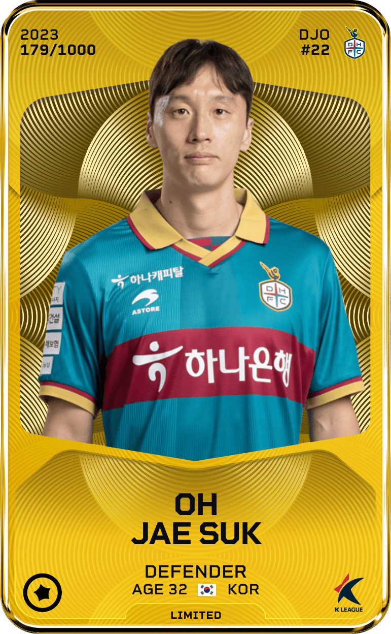 Oh Jae Suk 2023-24 • Limited 179/1000