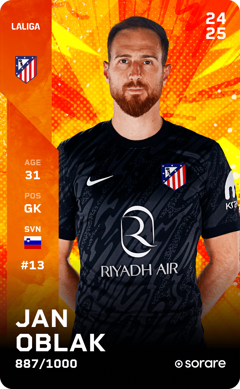Jan Oblak 2024-25 • Limited 887/1000