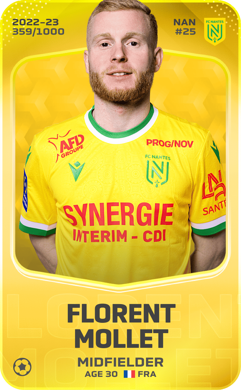 Florent Mollet 2022-23 • Limited 359/1000
