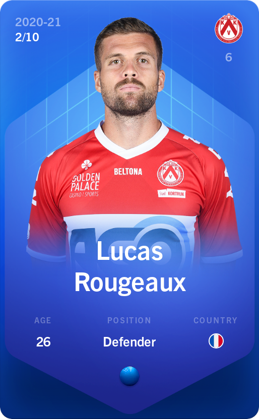 Sorare - Sorare Official - Lucas Rougeaux 2020-21 • Super Rare 2/10 - NFT # 99901400346151837398504432103204140314281800786083892795992242060291405468903