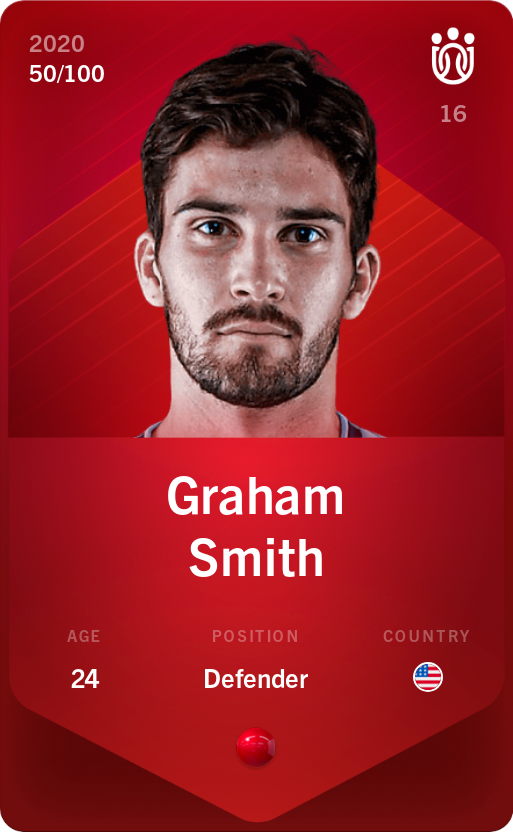 Sorare - Sorare Official - Graham Smith 2020-21 • Rare 50/100 - NFT # 44020238196322704202247861943089385687804528466988434518438520794717859280609