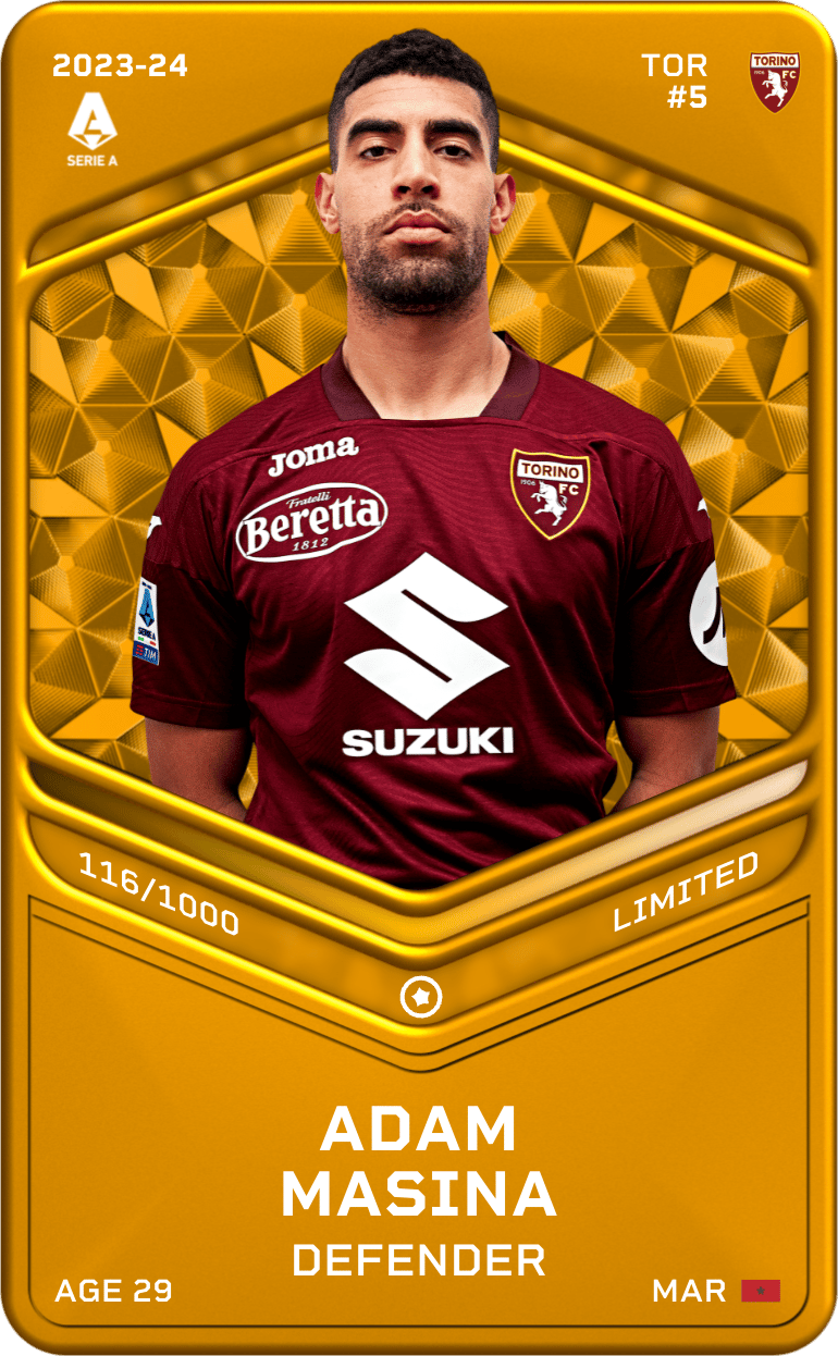 Adam Masina 2023-24 • Limited 116/1000