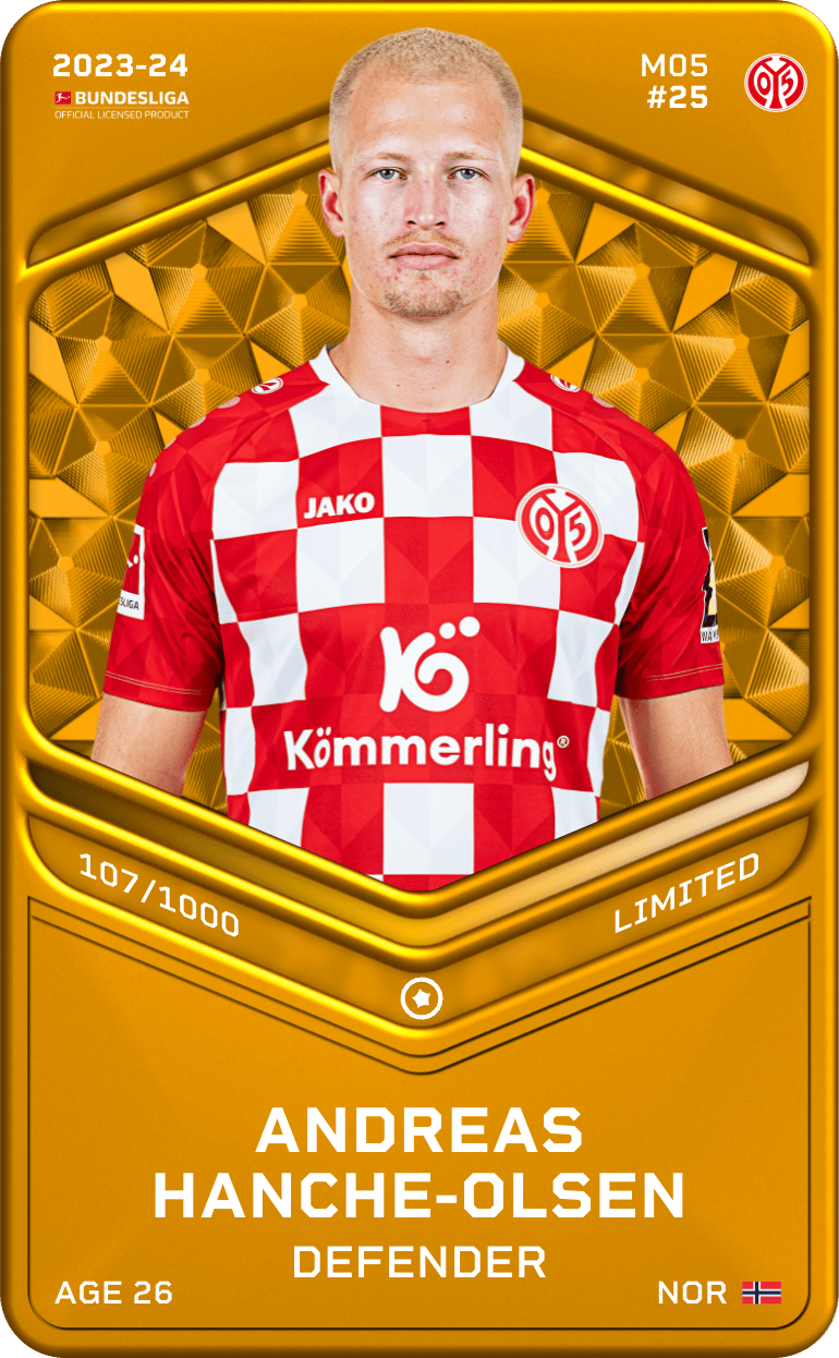 Andreas Hanche-Olsen 2023-24 • Limited 107/1000