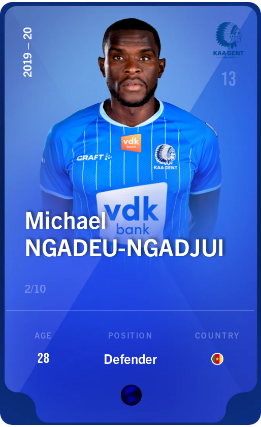 Sorare - Sorare Official - Michael Ngadeu-Ngadjui 2019-20 • Super Rare 2/10 - NFT # 53358367244546992586918438566865173517882397148920754339003645199772979099786