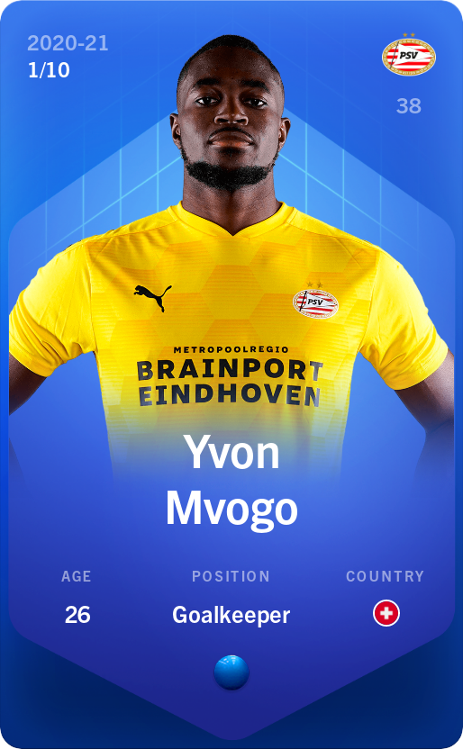 Sorare - Sorare Official - Yvon Mvogo 2020-21 • Super Rare 1/10 - NFT # 14740803785505653087282572041097926021313318463640711655401252506293099550822