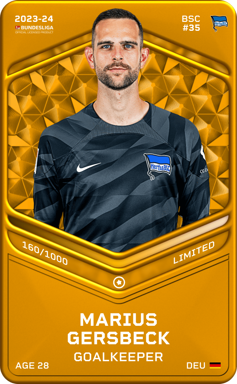 Marius Gersbeck 2023-24 • Limited 160/1000