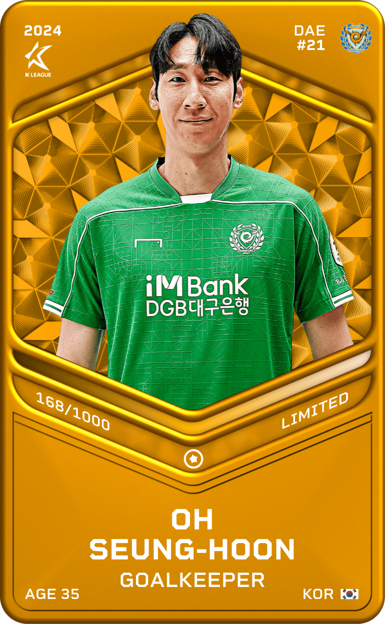 Oh Seung-Hoon 2024-25 • Limited 168/1000