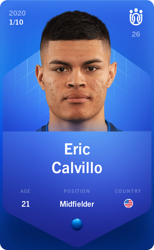 Sorare - Sorare Official - Eric Calvillo 2020-21 • Super Rare 1/10 - NFT # 69481978824917496137657562998089460723449648034630566870499692961024296612613