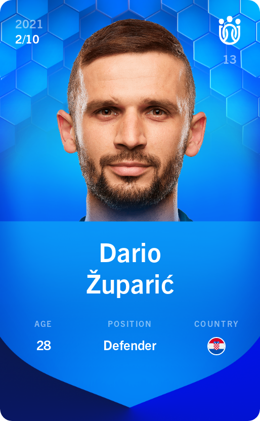Sorare - Sorare Official - Dario Župarić 2021-22 • Super Rare 2/10 - NFT # 76555400967286532006118869197203324453592040905503404878826888691137891355369