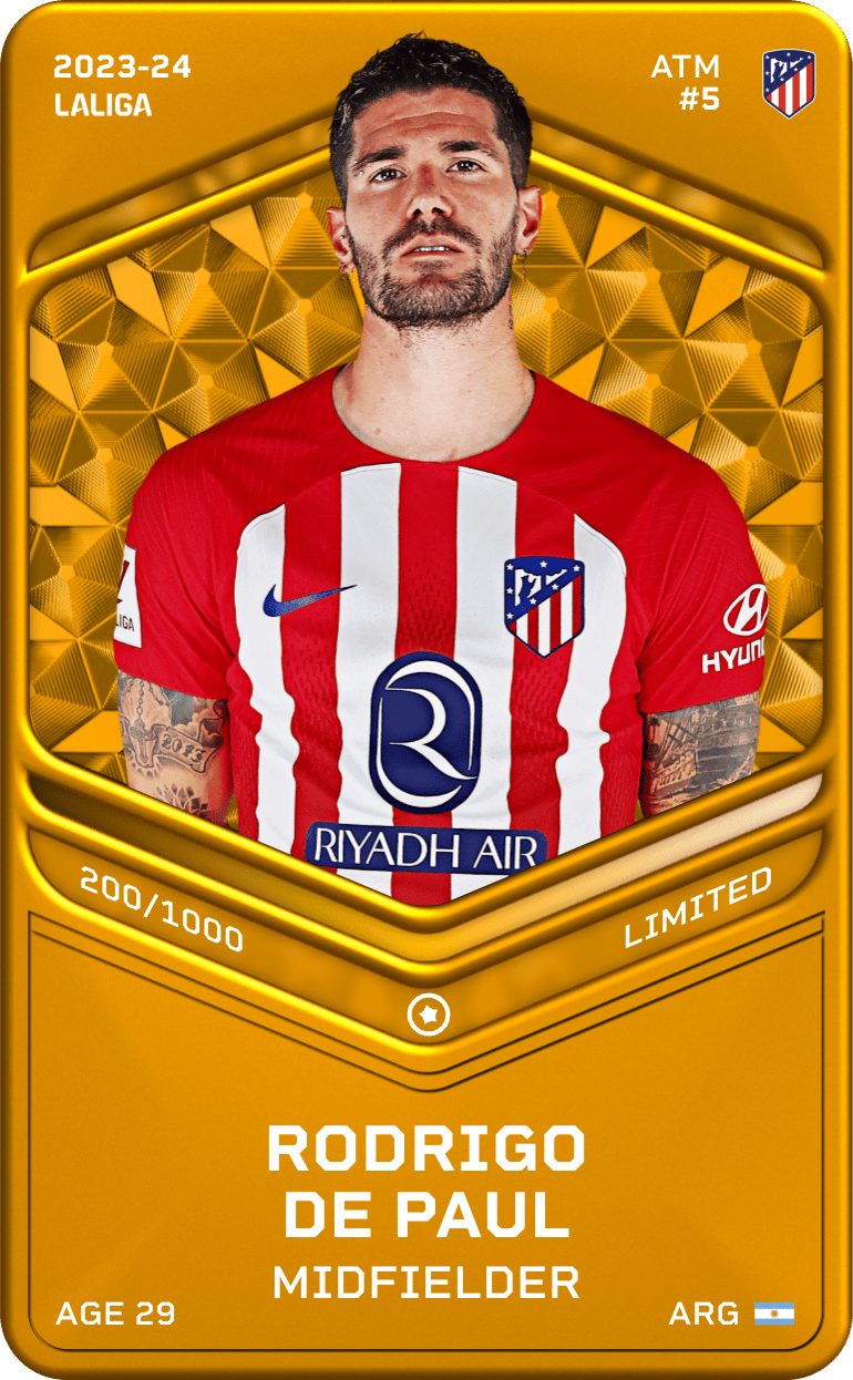 Rodrigo De Paul 2023-24 • Limited 200/1000