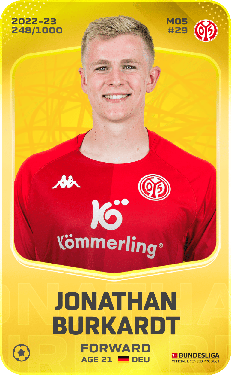 Jonathan Burkardt 2022-23 • Limited 248/1000
