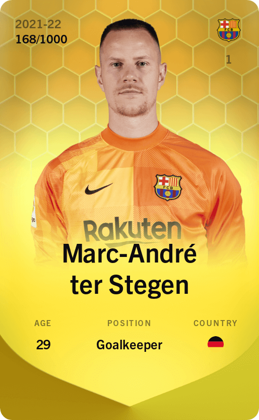 Marc-André ter Stegen 2021-22 • Limited 168/1000