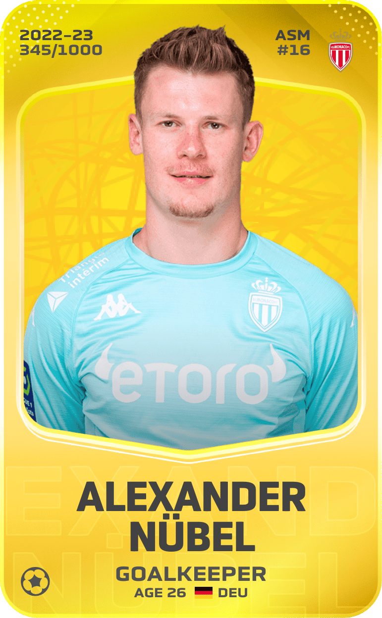 Alexander Nübel 2022-23 • Limited 345/1000