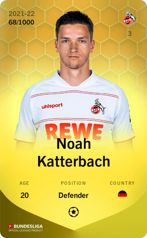 Noah Katterbach 2021-22 • Limited 68/1000