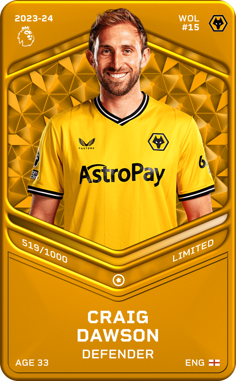 Craig Dawson 2023-24 • Limited 519/1000