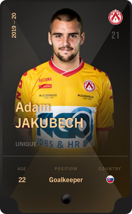 Sorare - Sorare Official - Adam Jakubech 2019-20 • Unique - NFT # 82735030570000326484595512530302260437429358868140607072730912561448405301393