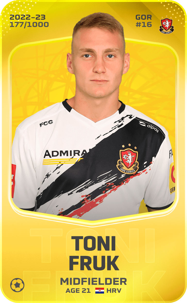 Toni Fruk 2022-23 • Limited 177/1000