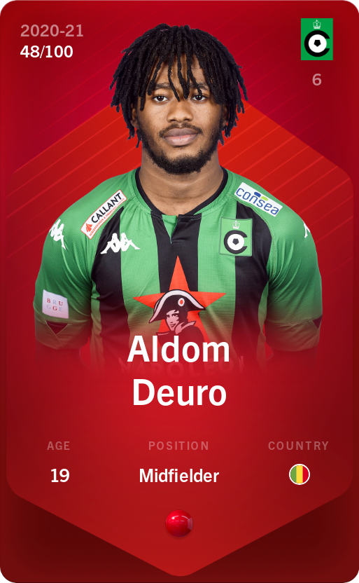 Sorare - Sorare Official - Aldom Deuro 2020-21 • Rare 48/100 - NFT # 3798319720865797272106576331233434609272227313616501808981714987190099551746