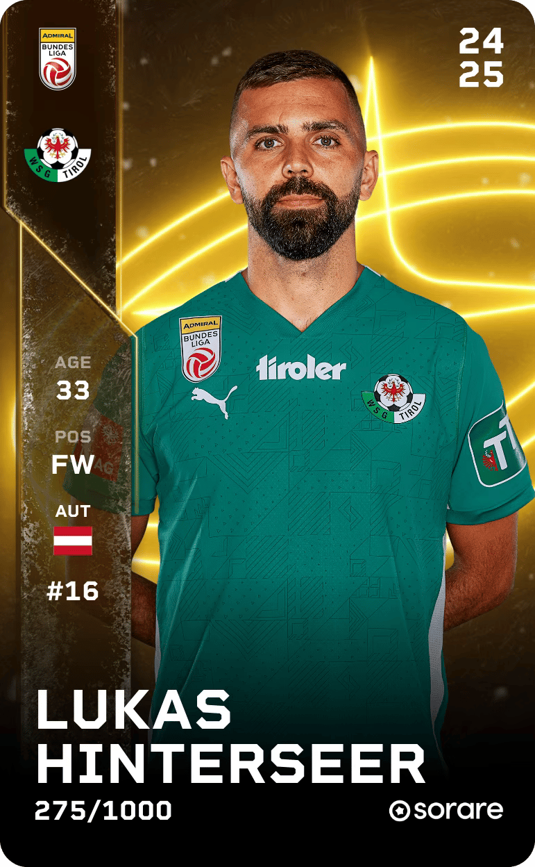 Lukas Hinterseer 2024-25 • Limited 275/1000