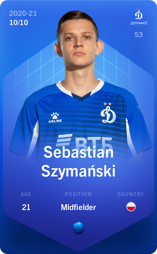 Sorare - Sorare Official - Sebastian Szymański 2020-21 • Super Rare 10/10 - NFT # 67596424756122773296806792384950993021142902909419081307465053156432773823317