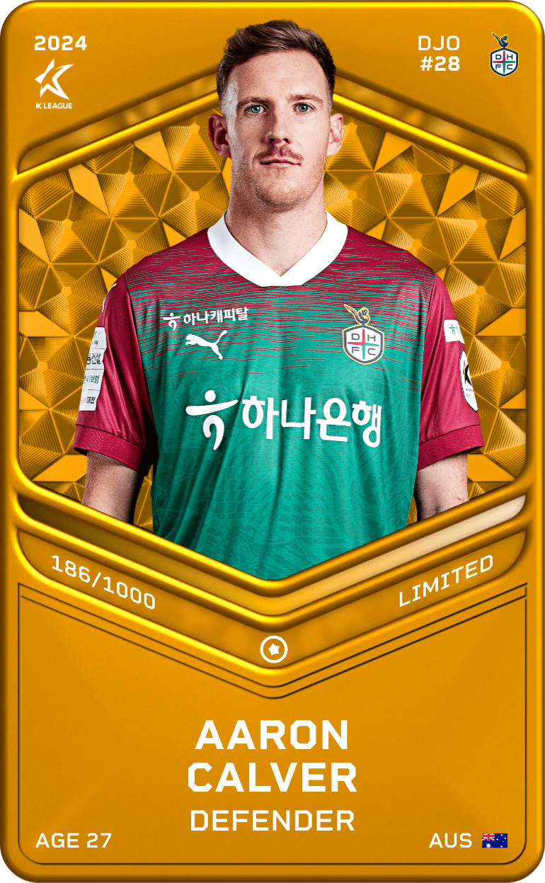 Aaron Calver 2024-25 • Limited 186/1000