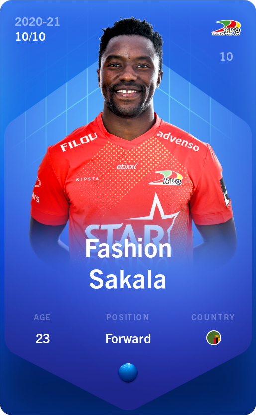 Sorare - Sorare Official - Fashion Sakala 2020-21 • Super Rare 10/10 - NFT # 77211311530337541177068015192223892187076557851951636193870325247811728499093