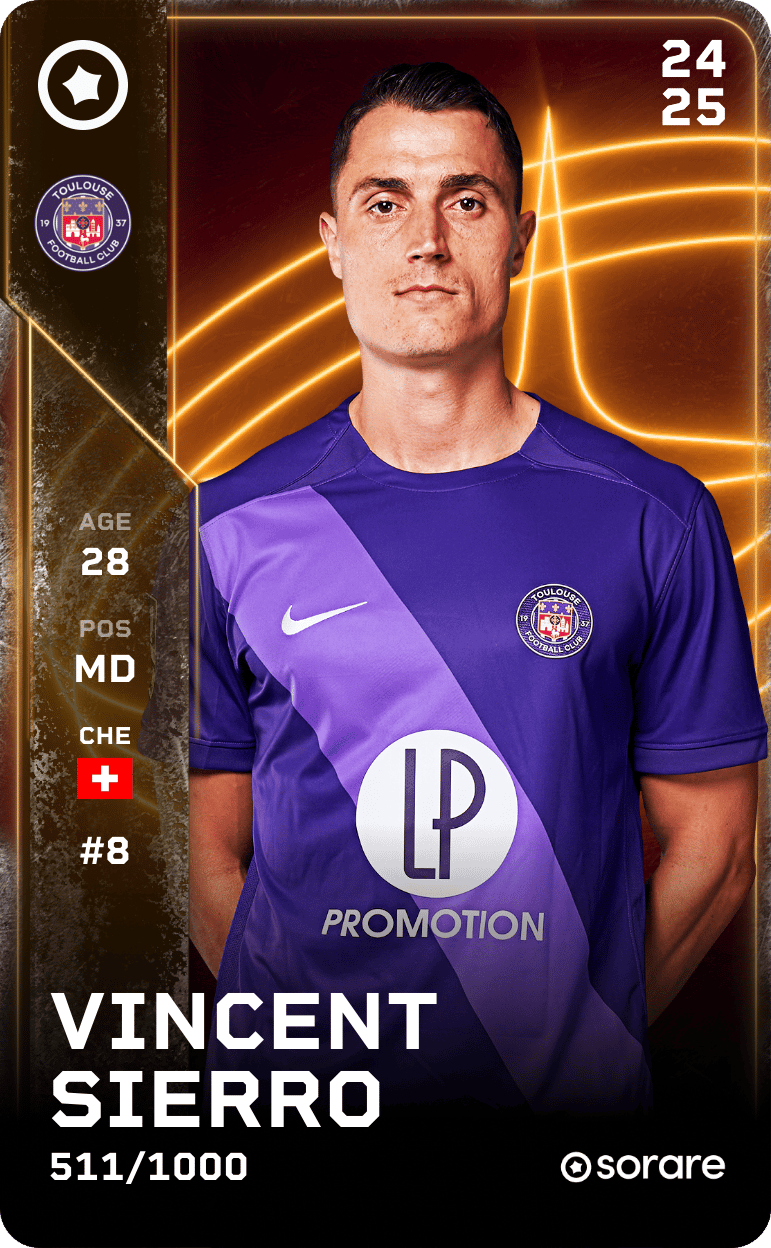 Vincent Sierro 2024-25 • Limited 511/1000