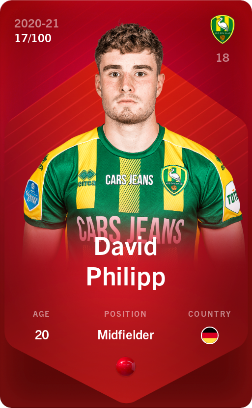 Sorare - Sorare Official - David Philipp 2020-21 • Rare 17/100 - NFT # 18436736391007170813380711661450407844713853484841787015257980641065816811689