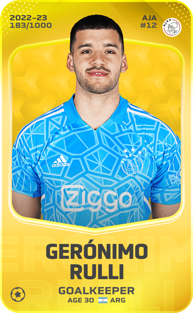 Gerónimo Rulli 2022-23 • Limited 183/1000