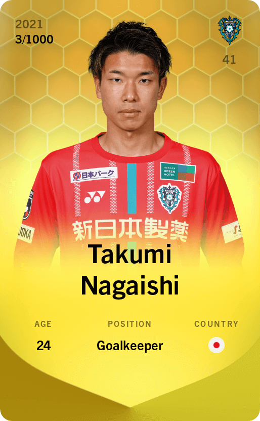 Takumi Nagaishi 2021-22 • Limited 3/1000