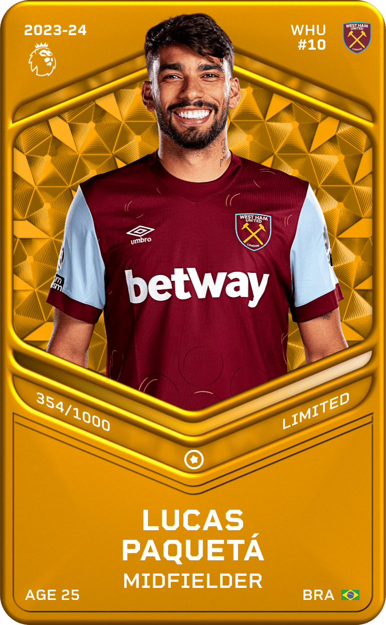 Lucas Paquetá 2023-24 • Limited 354/1000