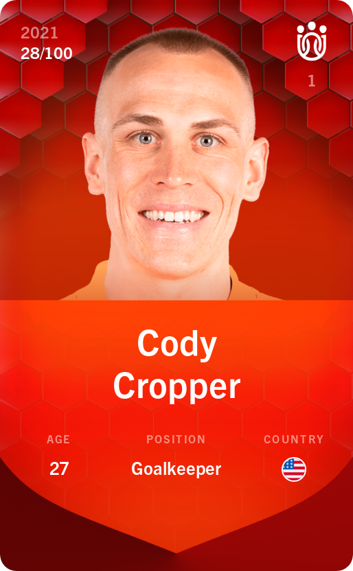 Sorare - Sorare Official - Cody Cropper 2021-22 • Rare 28/100 - NFT # 110328947262197879007657135705201905067485101035619785447267613953143227334293