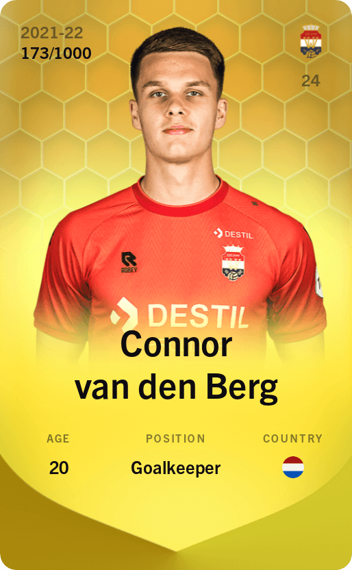 Connor van den Berg 2021-22 • Limited 173/1000