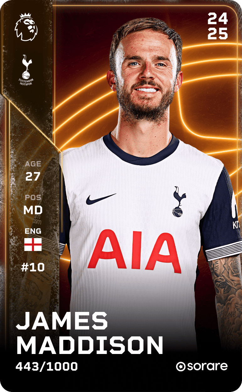 James Maddison 2024-25 • Limited 443/1000