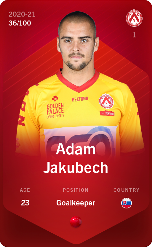 Sorare - Sorare Official - Adam Jakubech 2020-21 • Rare 36/100 - NFT # 48693166259209165440079734291744878908060345353204315264367949848574746287038